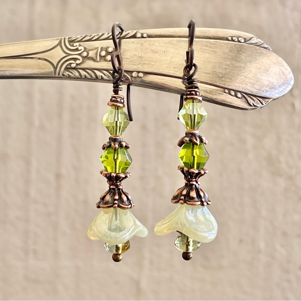 ARTISAN Earrings “Morning Meadow” - Dangles - Picture 5 of 9